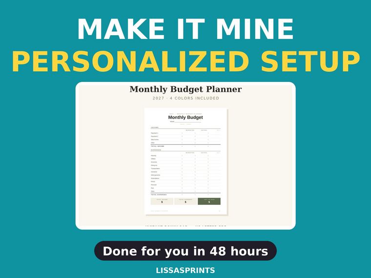 Make It Mine — Personalized Planner Setup service cover